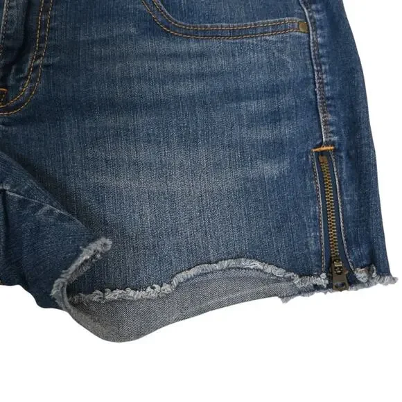 GAP 1969 Women's 29/8 Side Zip Cutoff Denim Jean Shorts - Picture 5 of 10